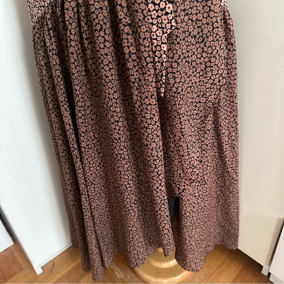 Anthropologie Hutch Elma Contrast Wrap Midi Dress sz Small - Picture 10 of 16